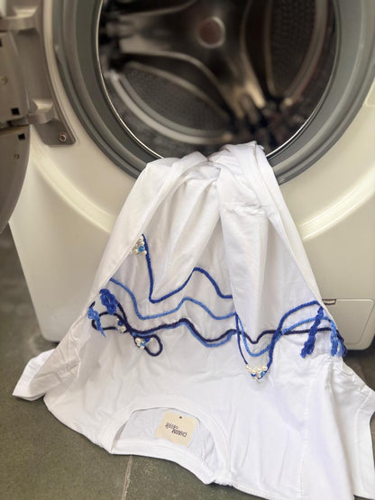 Wave Charm Dori oversized T-shirt White