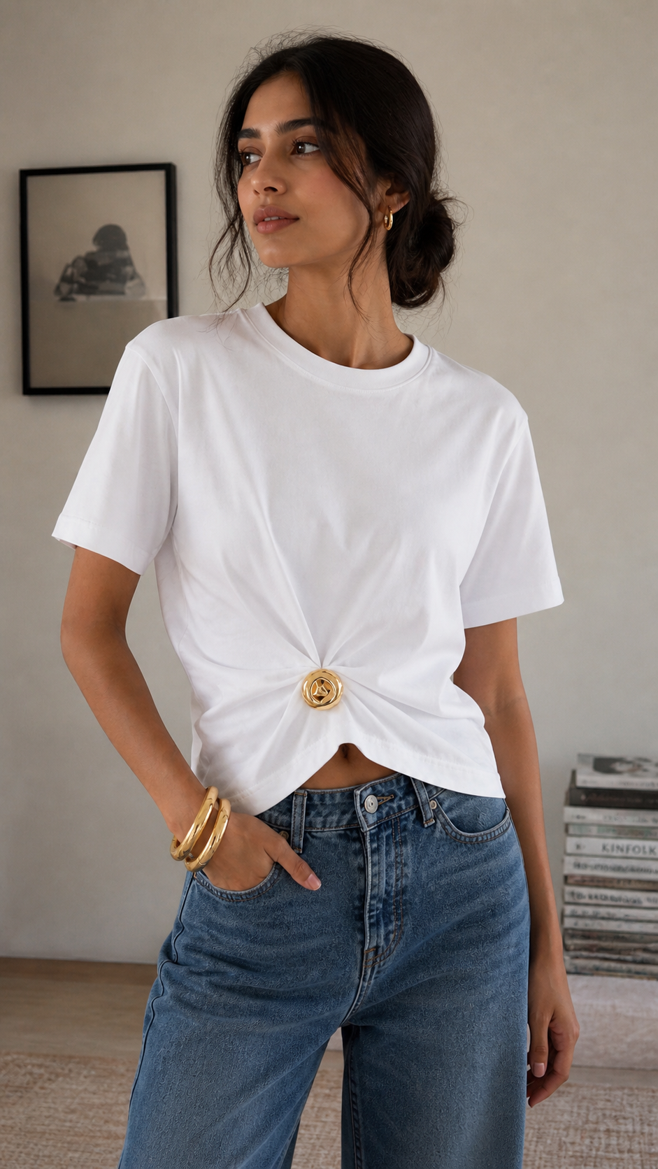 Pinch me tshirt(motifs can be different shape and size)