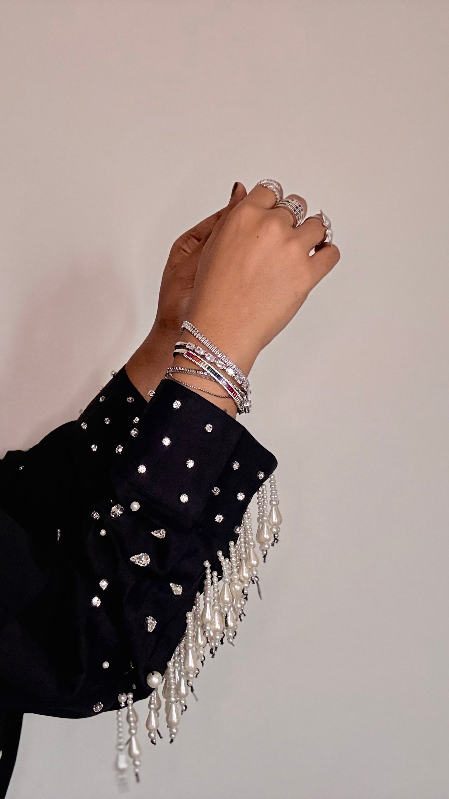 Wild Pearl cuffs Shirt